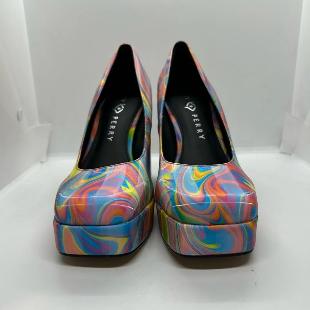 Katy Perry Collections Women's Multicolor Platform Heels Size 7M. NWOT